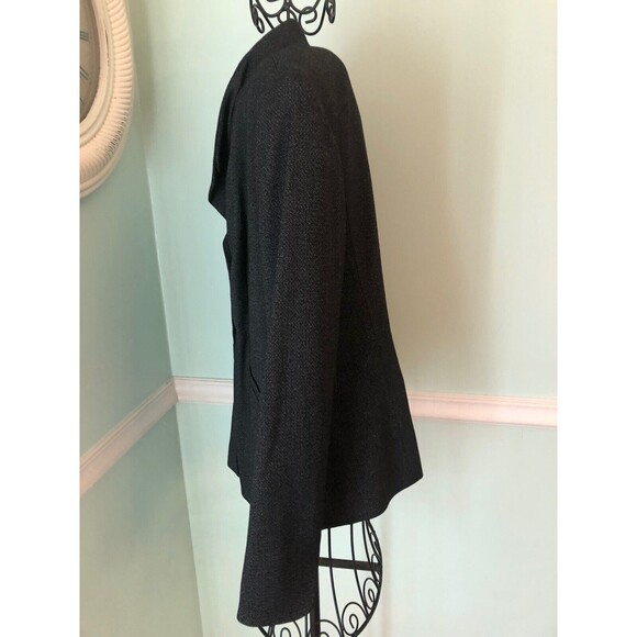 Classiques Entier Black Flecked Women's Blazer Lined size 12 3 Button $298 - Picture 4 of 6